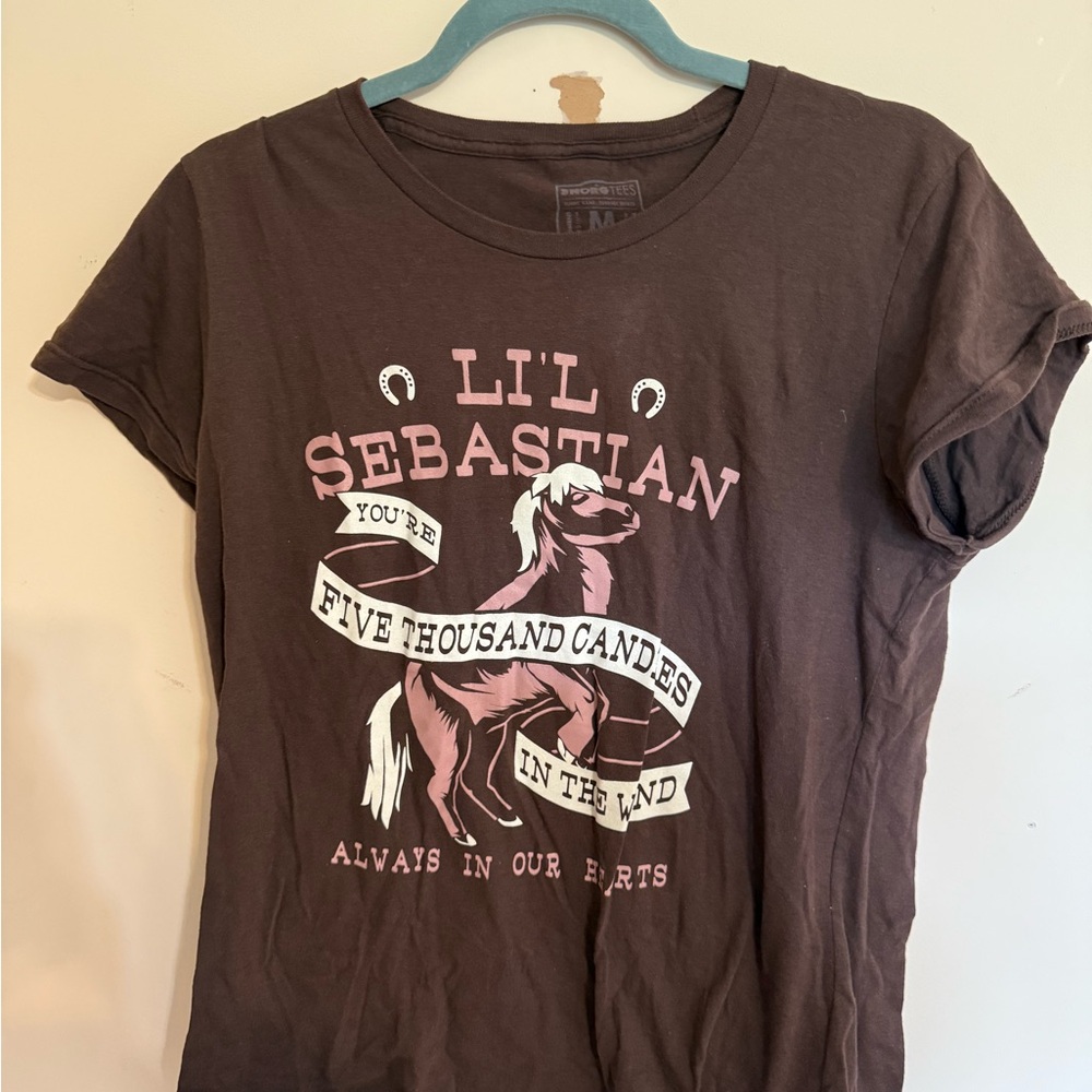 Lil Sebastian Brown Graphic Tee